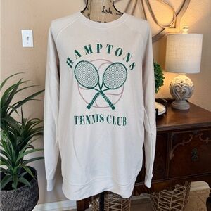Refined Canvas Hamptons Tennis Club Graphic Top